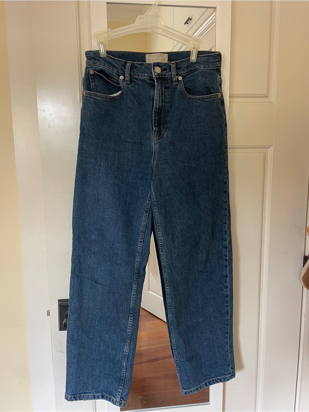 Everlane Straight-Leg Women’s Jeans — Dark Blue Denim